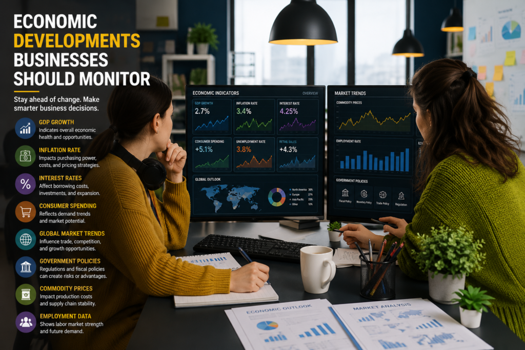 Economic Developments Businesses Should Monitor Economic Developments Businesses Should Monitor